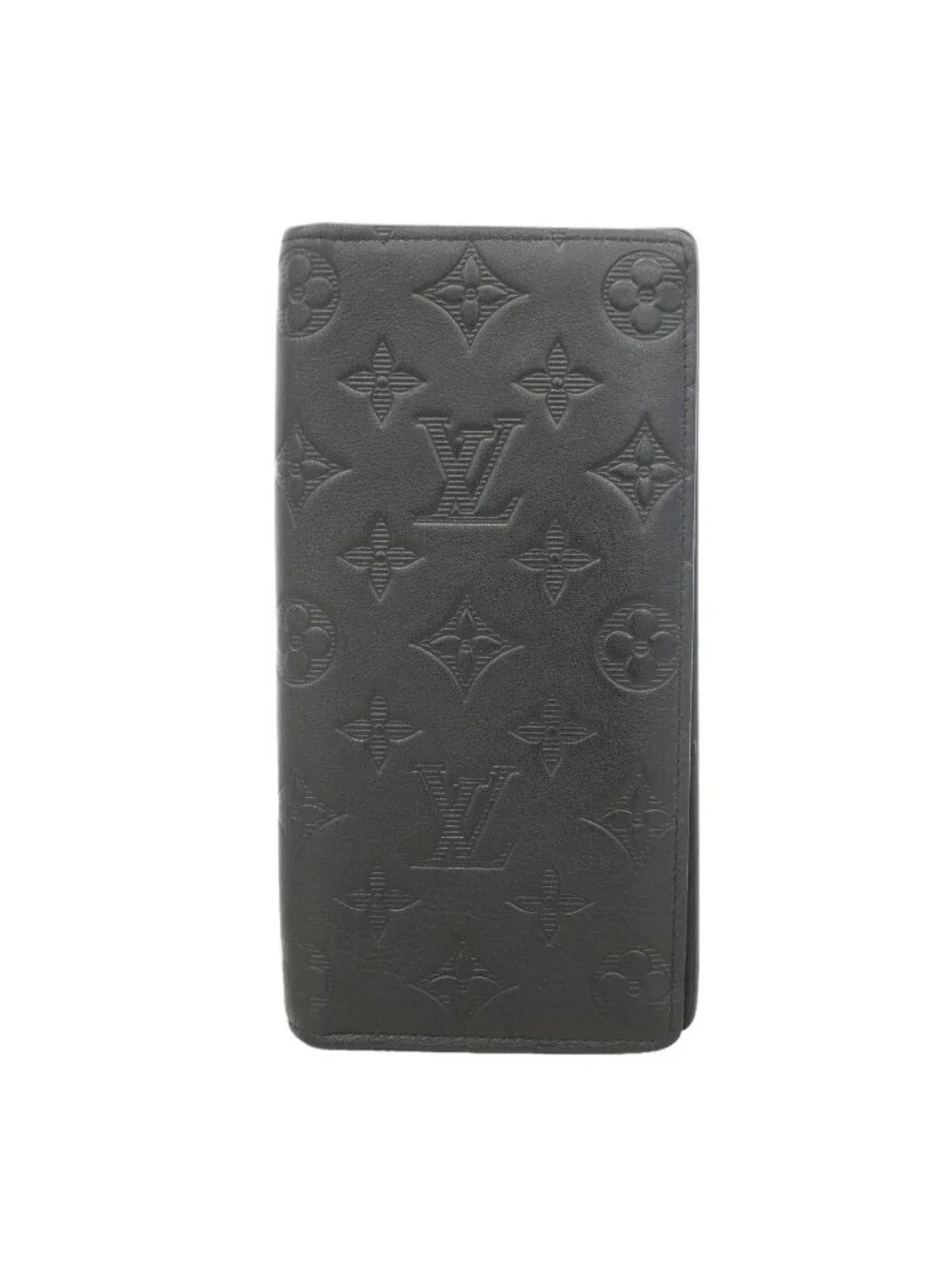Louis Vuitton Wallet Monogram Shadow Portefeuille Brazza Black